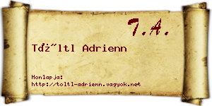 Töltl Adrienn névjegykártya